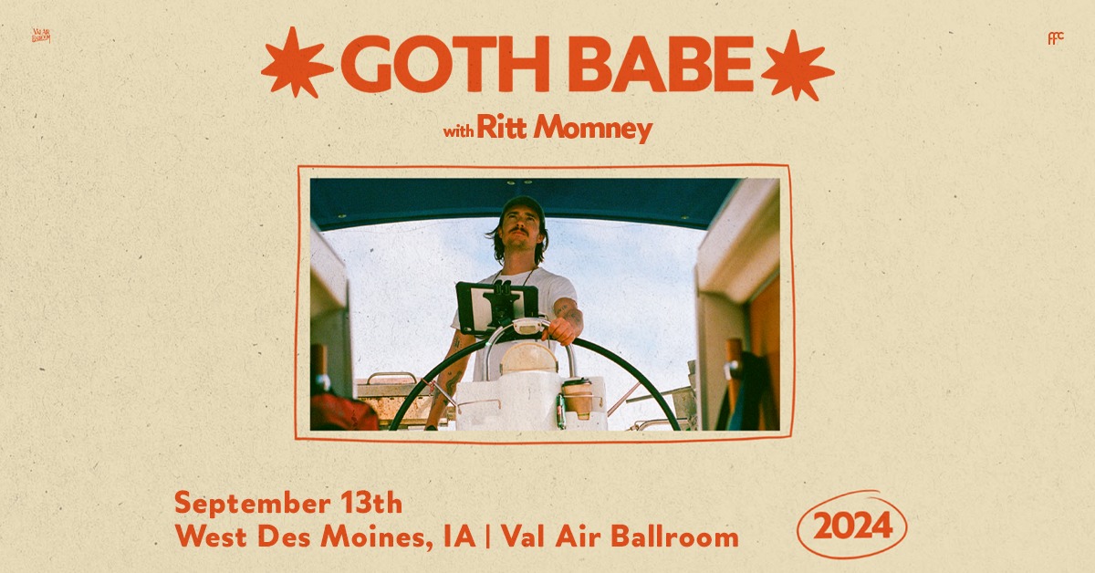 Goth Babe live tour poster 2026
